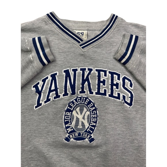 New York Yankees Vintage Lee Sport Sweatshirt V Neck XXL MLB Baseball - Picture 1 of 10